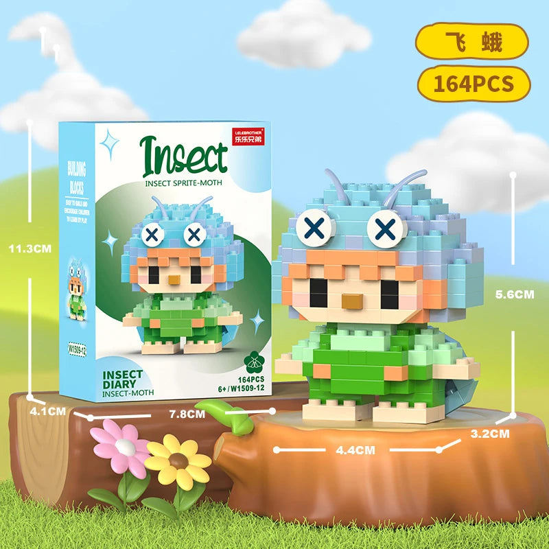Animal Cat Bricks Constructor Set Micro Building Blocks
