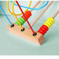 Montessori Baby Toys Wooden Roller Coaster Bead Maze