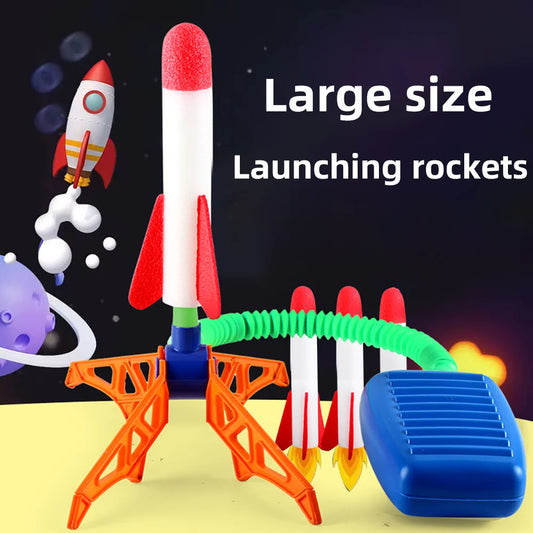 Kids Rocket Launcher Step Pump Power Air Pressed