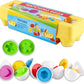 Matching Eggs Toys for Kids 1 2 3Toddlers