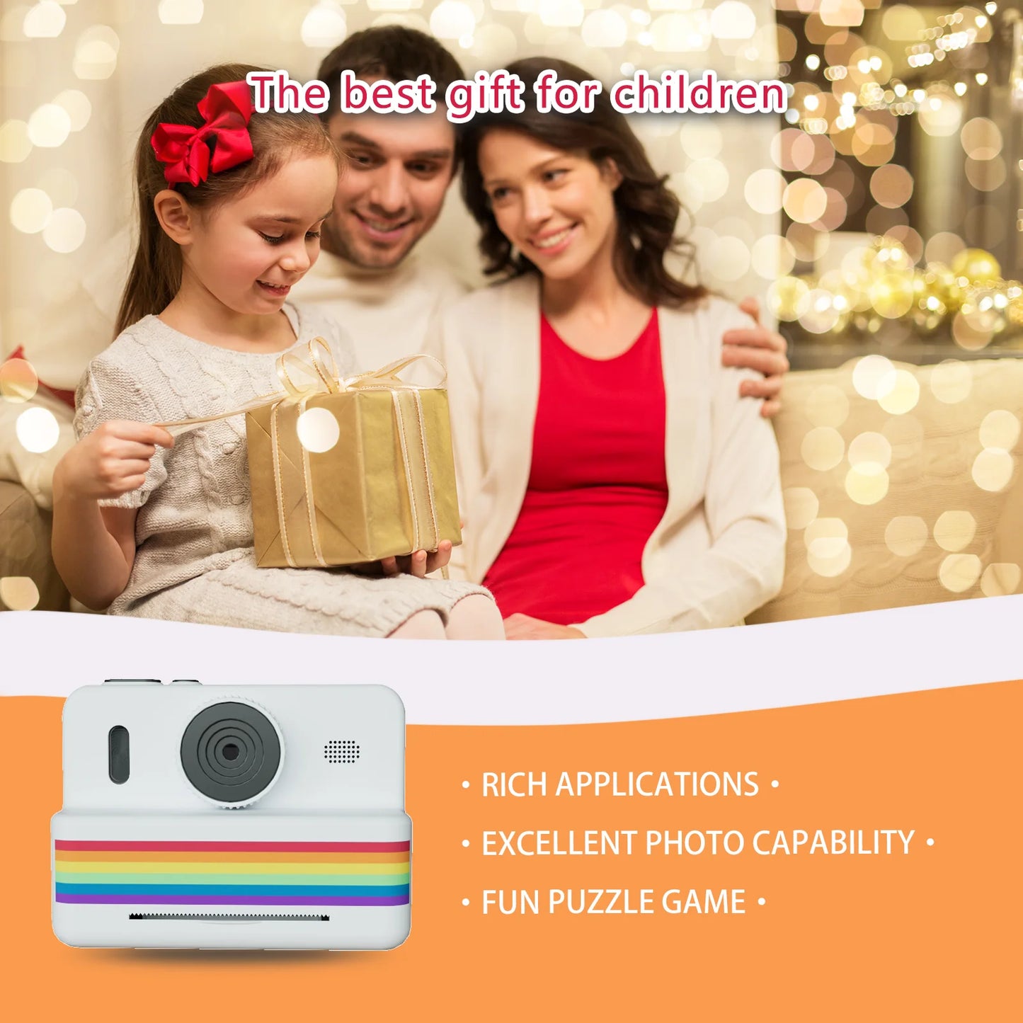 Digital Children Camera For Photography Mini Printer Portable