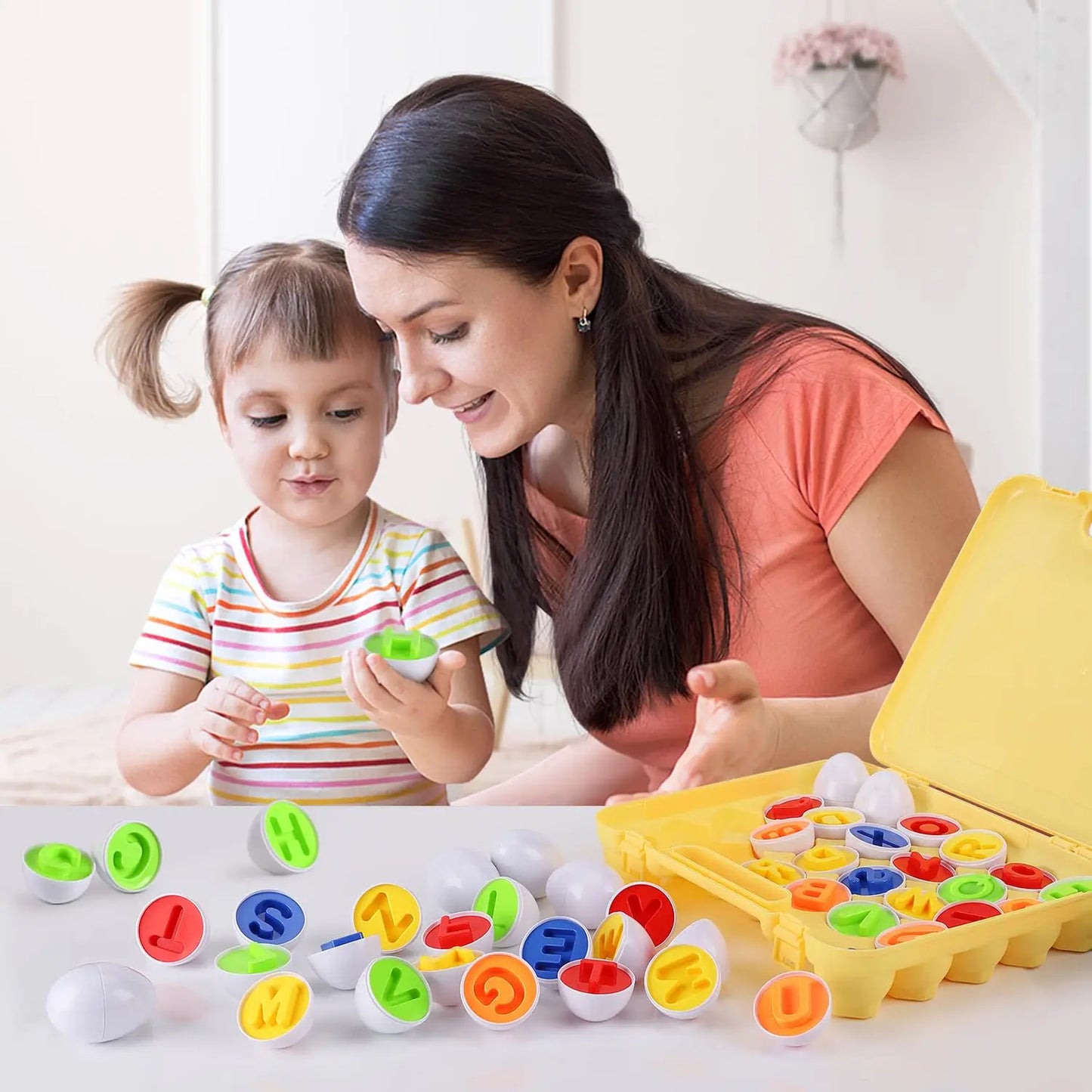 Matching Eggs Toys for Kids 1 2 3Toddlers