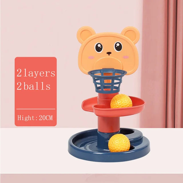 Montessori Baby Toy Rolling Ball Tower Montessori Educational