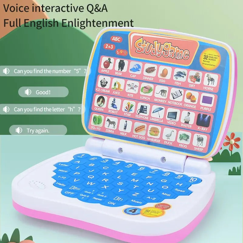 English Learning Small Laptop Toy for Kids 2