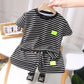 2Pcs Fashion Children Short Sleeve Shorts Sets Summer