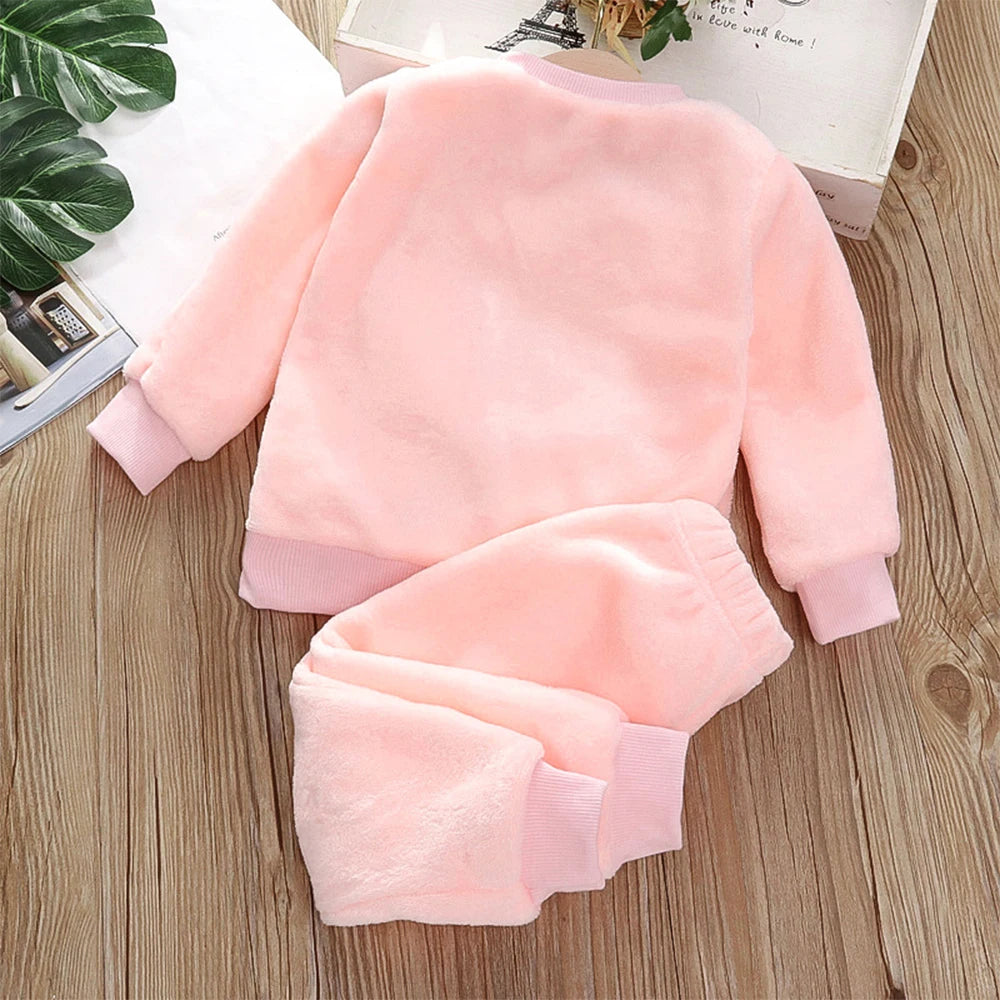 Bear Leader Girls Clothing Sets Winter Flannel Homewear