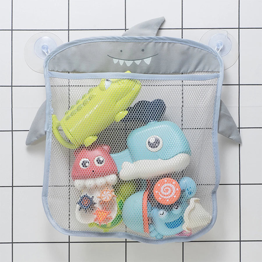 Baby Shower Toy Bathroom Mesh Bag Sucker Design