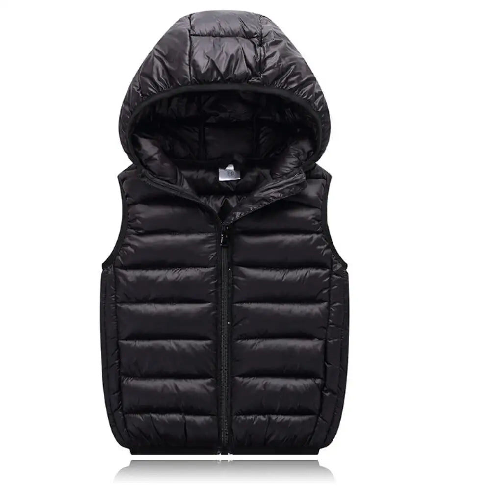 Fall Solid Waistcoat Children Outerwear Winter Coats Kids