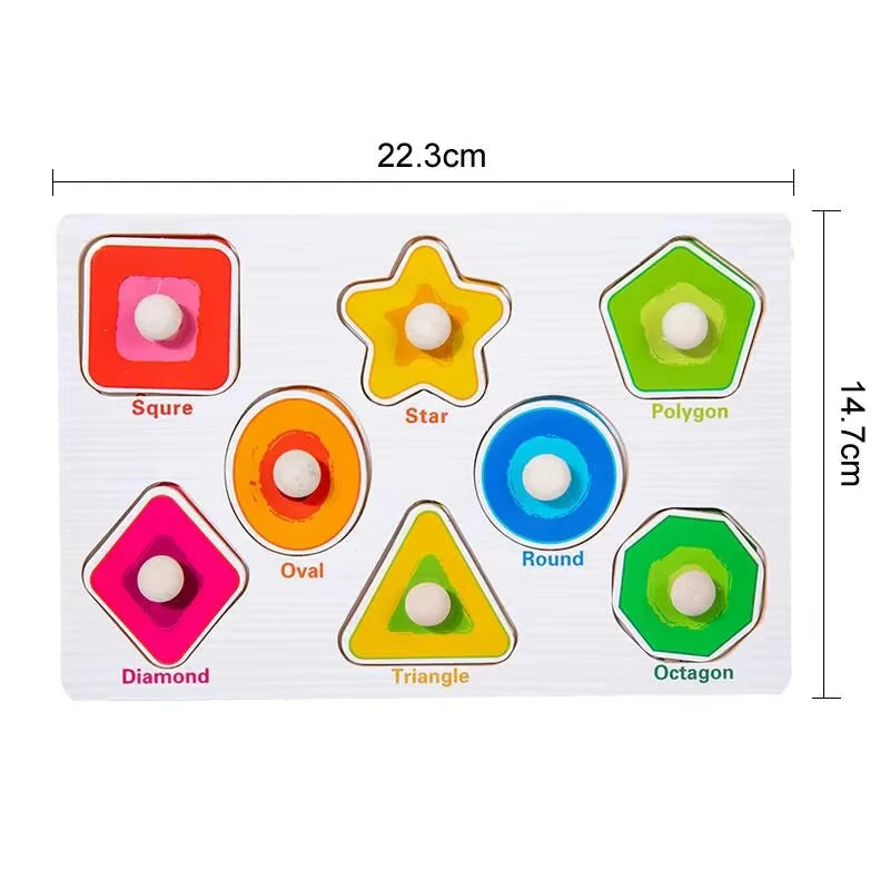 Children Wooden Puzzle Montessori Toys For Baby 1