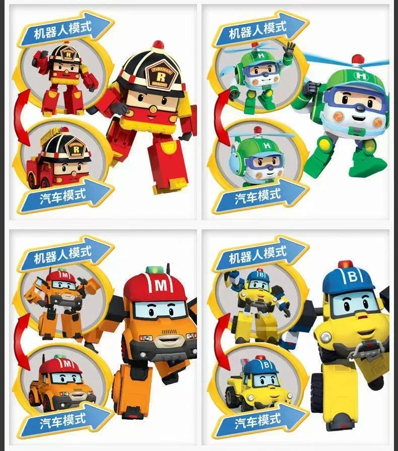 Silverlit Robocar Korea Robot Kids Toys Plastics Transformed