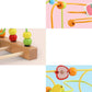 Montessori Baby Toys Wooden Roller Coaster Bead Maze