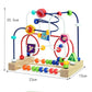 Montessori Baby Toys Wooden Roller Coaster Bead Maze