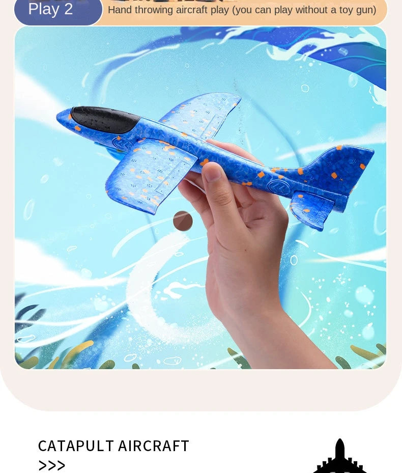 Children s Ejection Aircraft Toys Foam Aircraft Glider