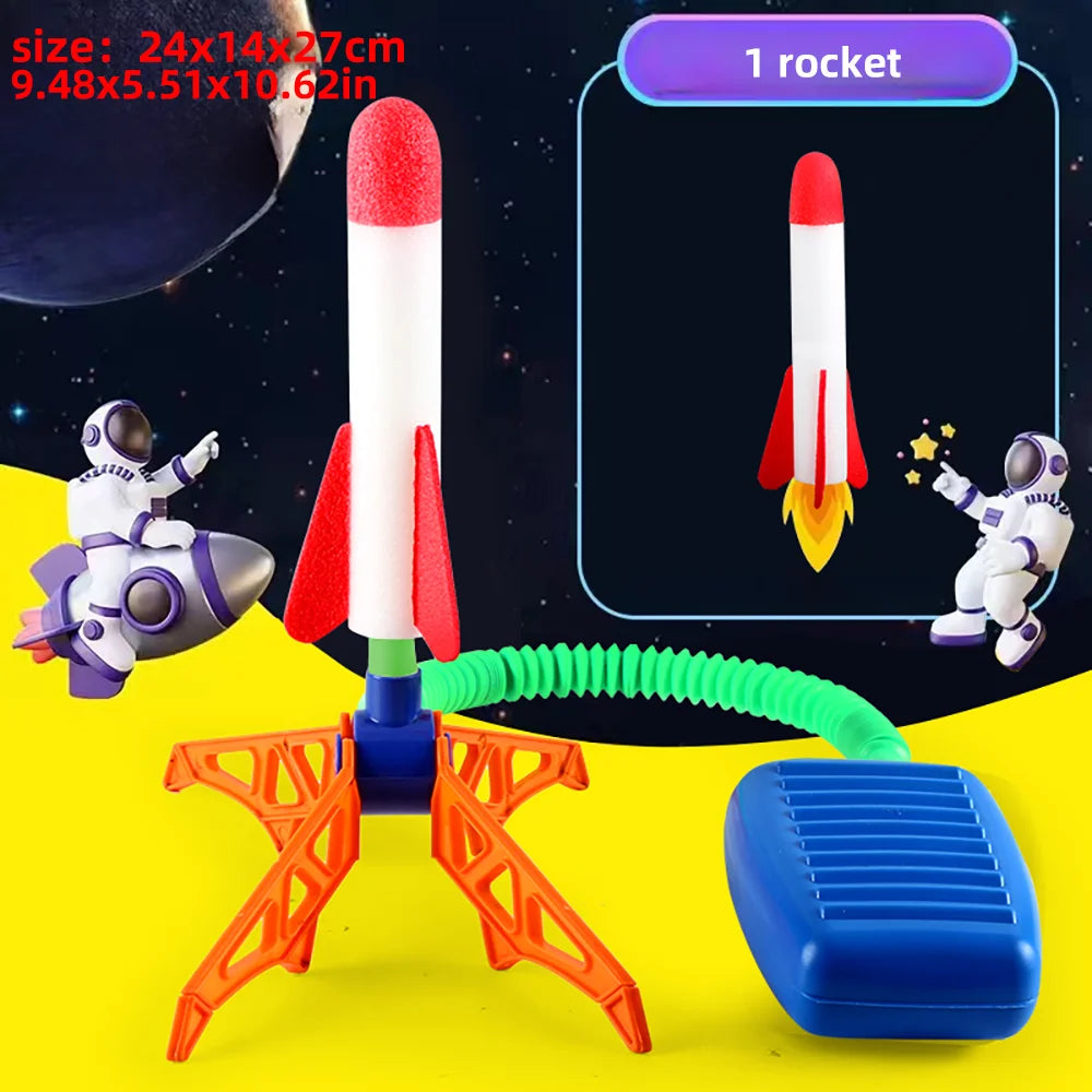 Kids Rocket Launcher Step Pump Power Air Pressed