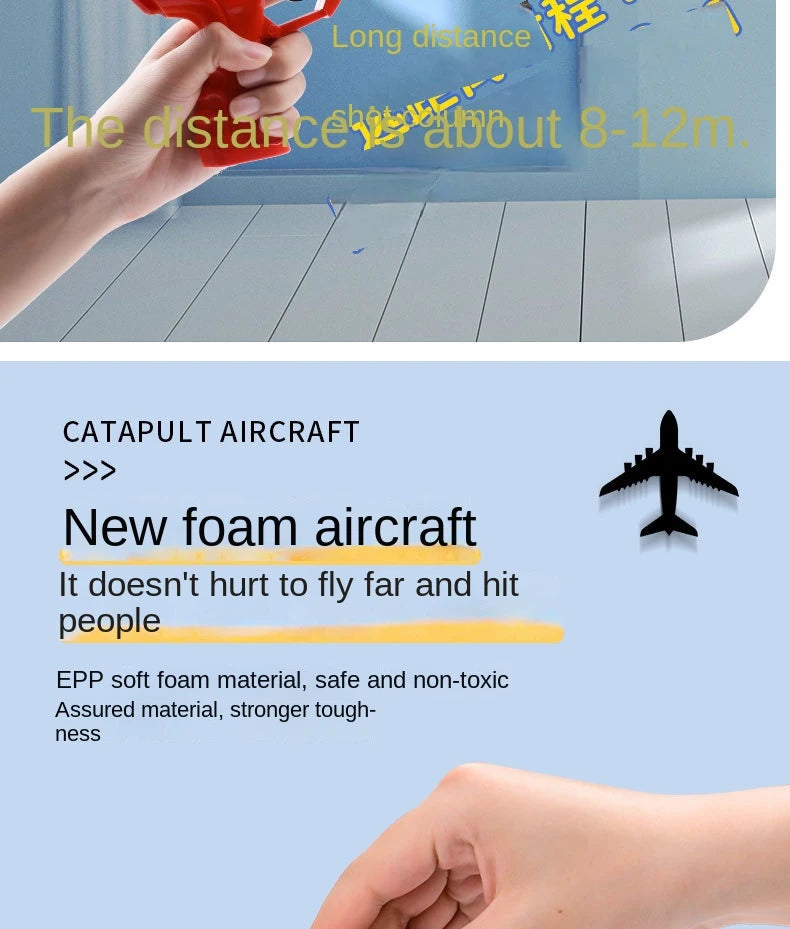 Children s Ejection Aircraft Toys Foam Aircraft Glider