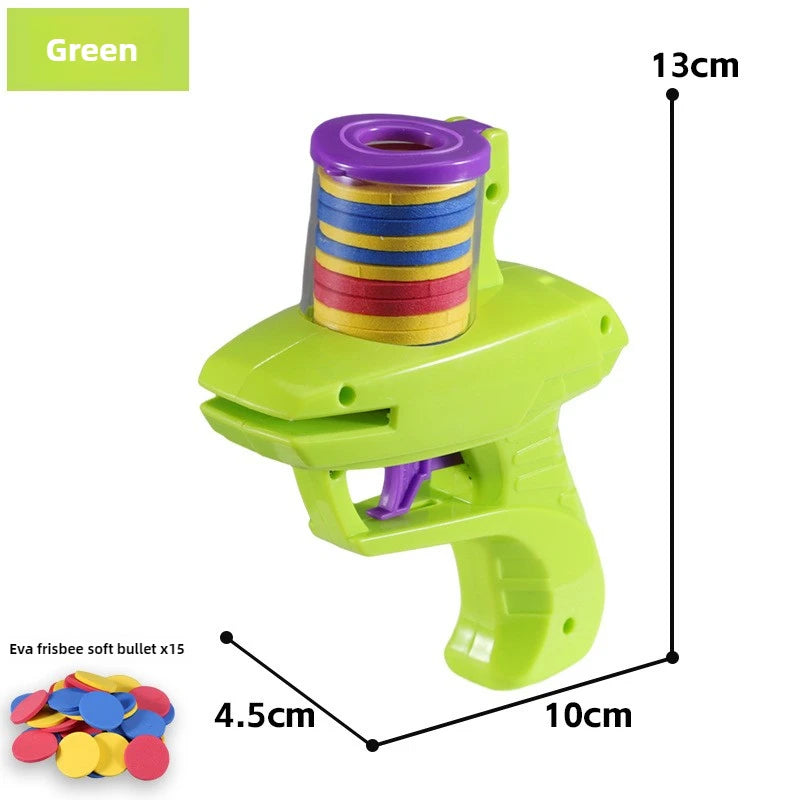 Kids Flying Discs Launcher Toys EVA Soft Bullet