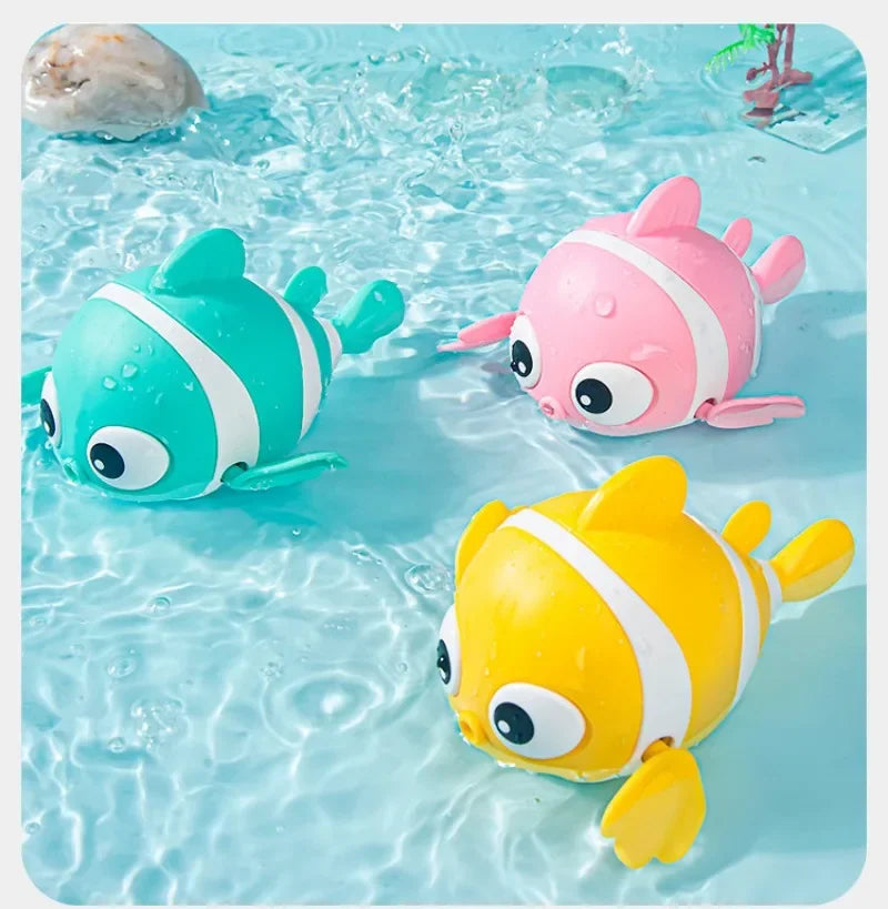 Bath Toys Cute Swimming Clown Fish Bath Toy