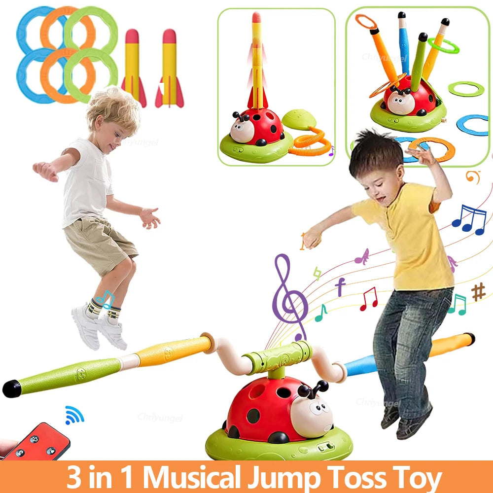 3 in 1 Musical Jump Sports Toys Toss