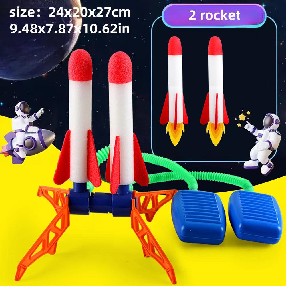 Kids Rocket Launcher Step Pump Power Air Pressed