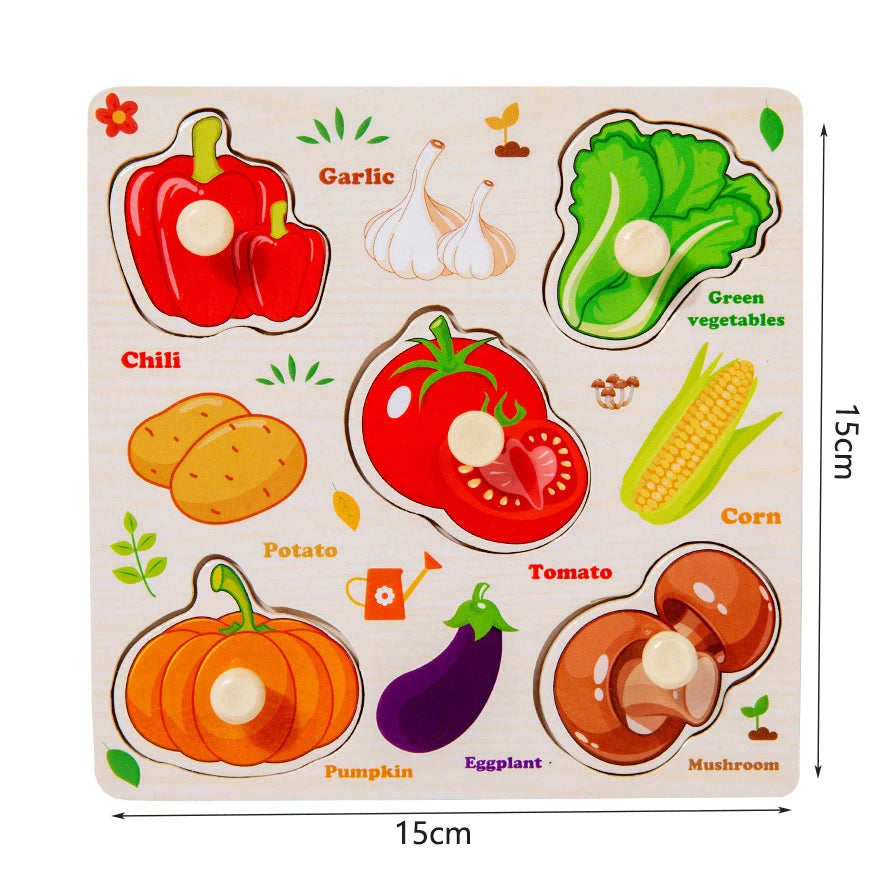 Children Wooden Puzzle Montessori Toys For Baby 1