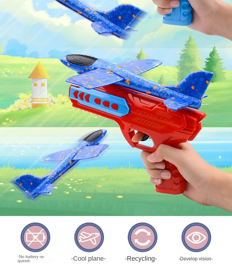Children s Ejection Aircraft Toys Foam Aircraft Glider