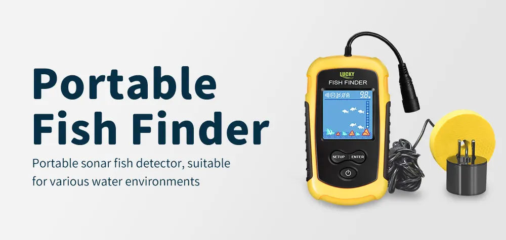 FFC1108 1 Alarm 100M Portable Sonar Fish Finders