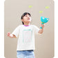 Pull String Flying Saucer Disc Launcher Kids Flying