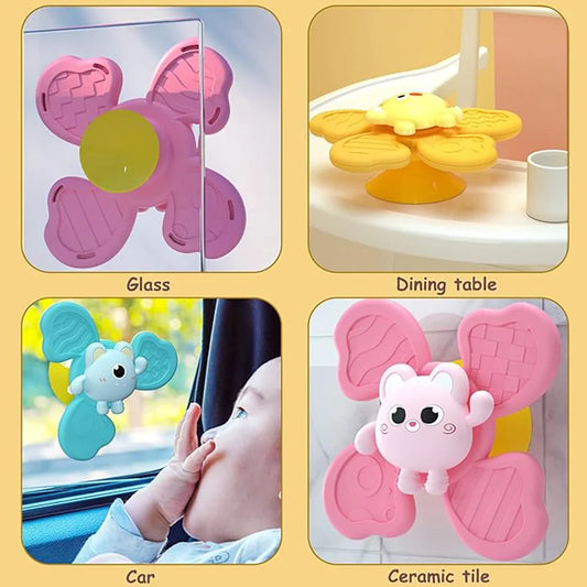 Baby Bath Toys Funny Bathing Sucker Spinner Suction