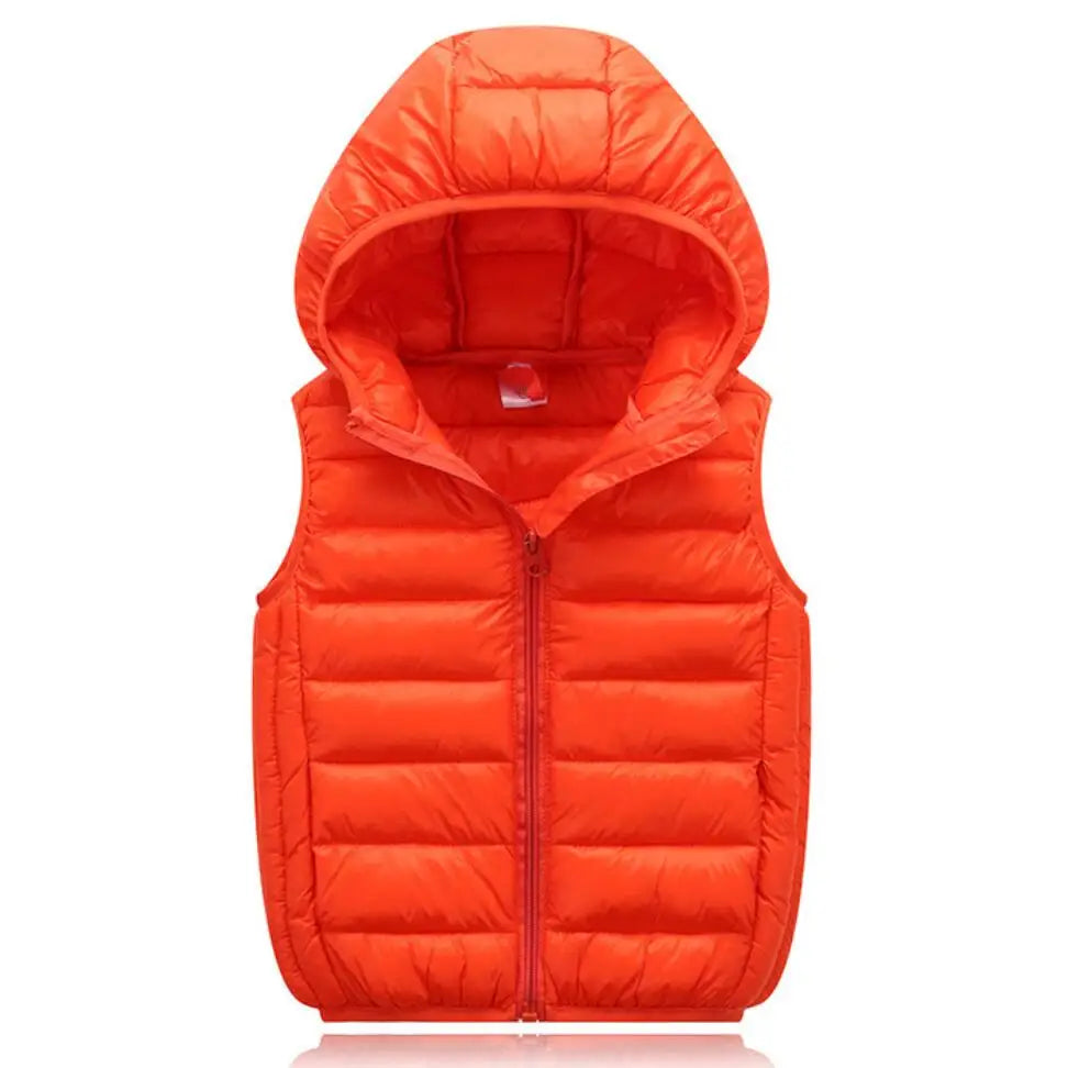 Fall Solid Waistcoat Children Outerwear Winter Coats Kids