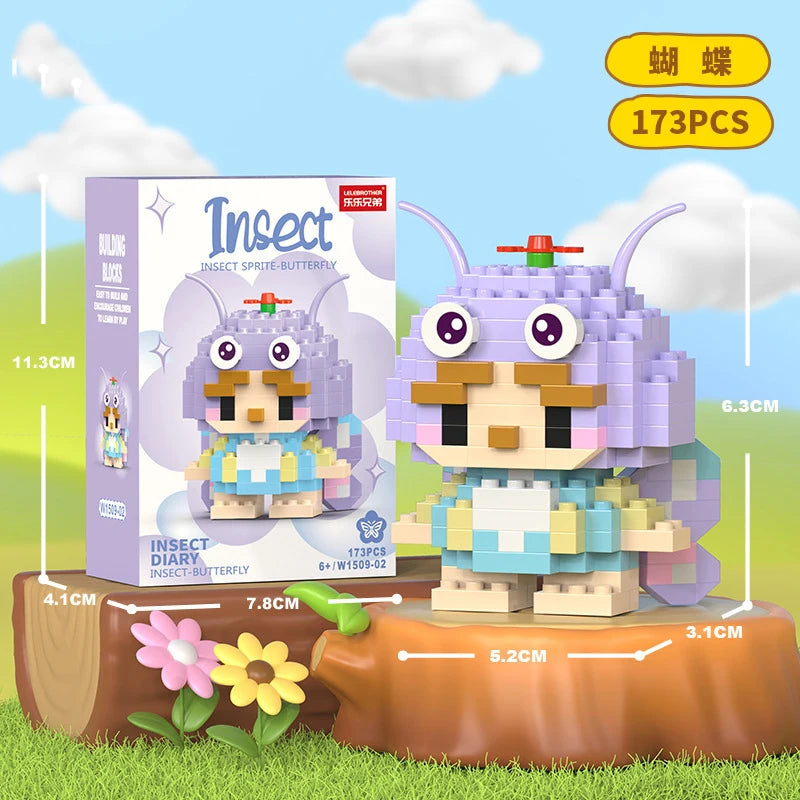 Animal Cat Bricks Constructor Set Micro Building Blocks