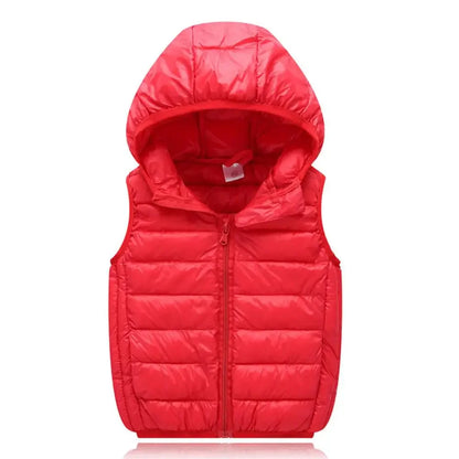 Fall Solid Waistcoat Children Outerwear Winter Coats Kids