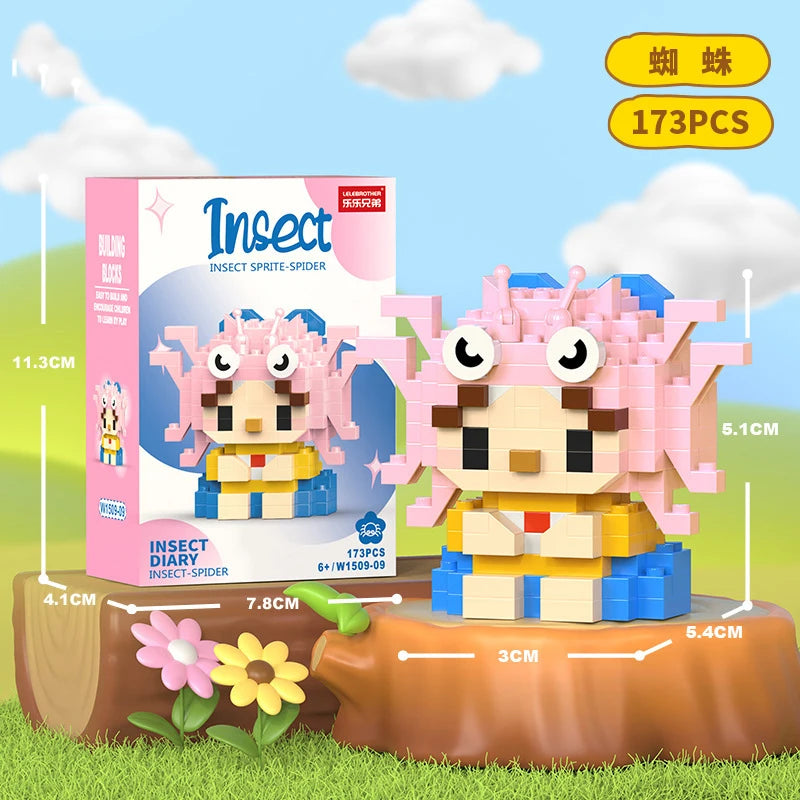 Animal Cat Bricks Constructor Set Micro Building Blocks