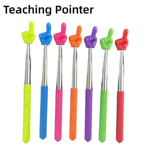 1PC Stainless Steel Teaching Pointer Telescopic Rod Finger