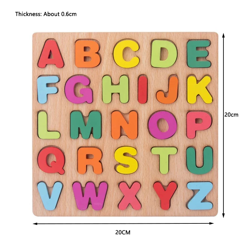 Children Wooden Puzzle Montessori Toys For Baby 1