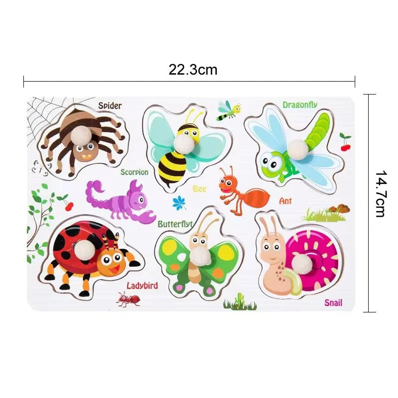 Children Wooden Puzzle Montessori Toys For Baby 1