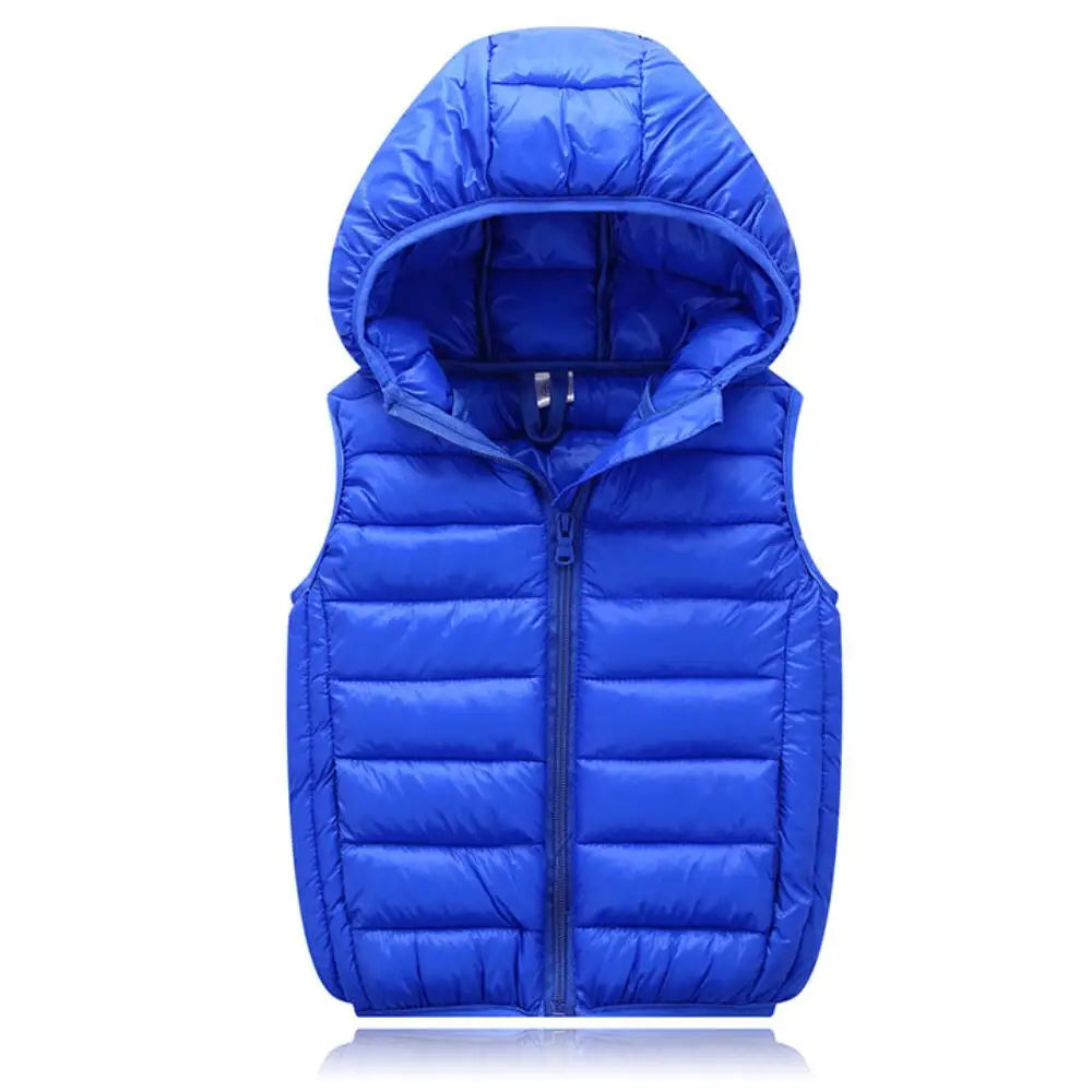 Fall Solid Waistcoat Children Outerwear Winter Coats Kids