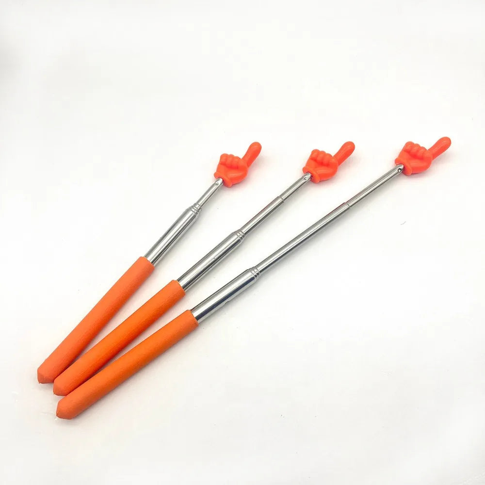 1PC Stainless Steel Teaching Pointer Telescopic Rod Finger
