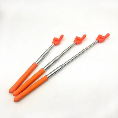 1PC Stainless Steel Teaching Pointer Telescopic Rod Finger