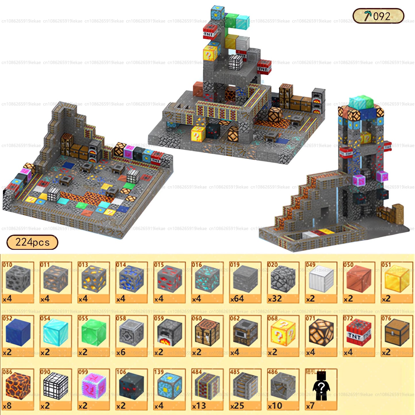 Magnetic Building Blocks Magnet Cube Mine World Set
