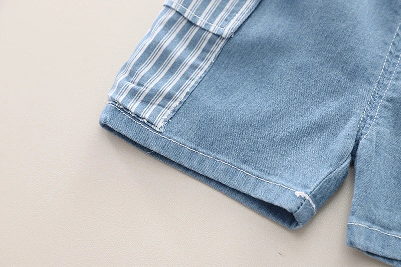 Infant Fashiont Bay Boys Denim Clothing Sets Summer