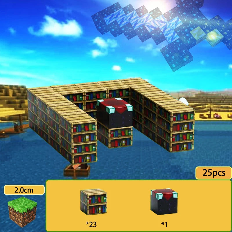 Creative Magnetic Building Blocks Mine World Magnet Cube