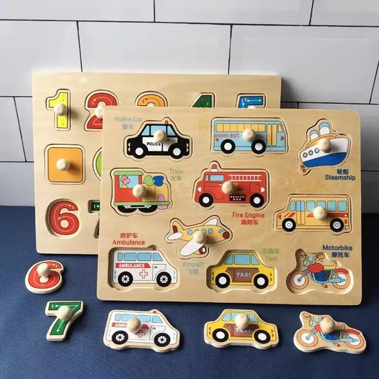 Children Wooden Puzzle Montessori Toys For Baby 1