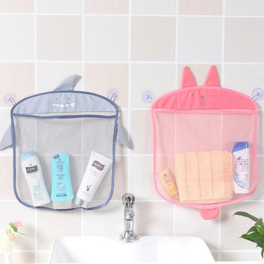 Baby Shower Toy Bathroom Mesh Bag Sucker Design