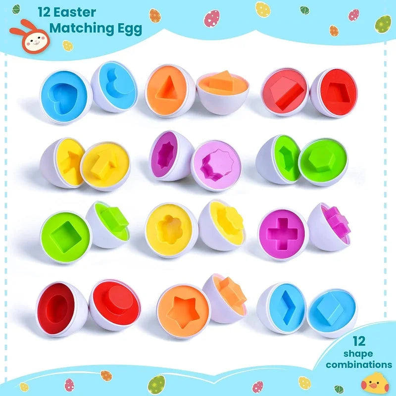 Matching Eggs Toys for Kids 1 2 3Toddlers