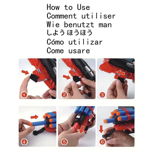 Spider Launcher Chidlren Toy Glove Web Shooters Halloween