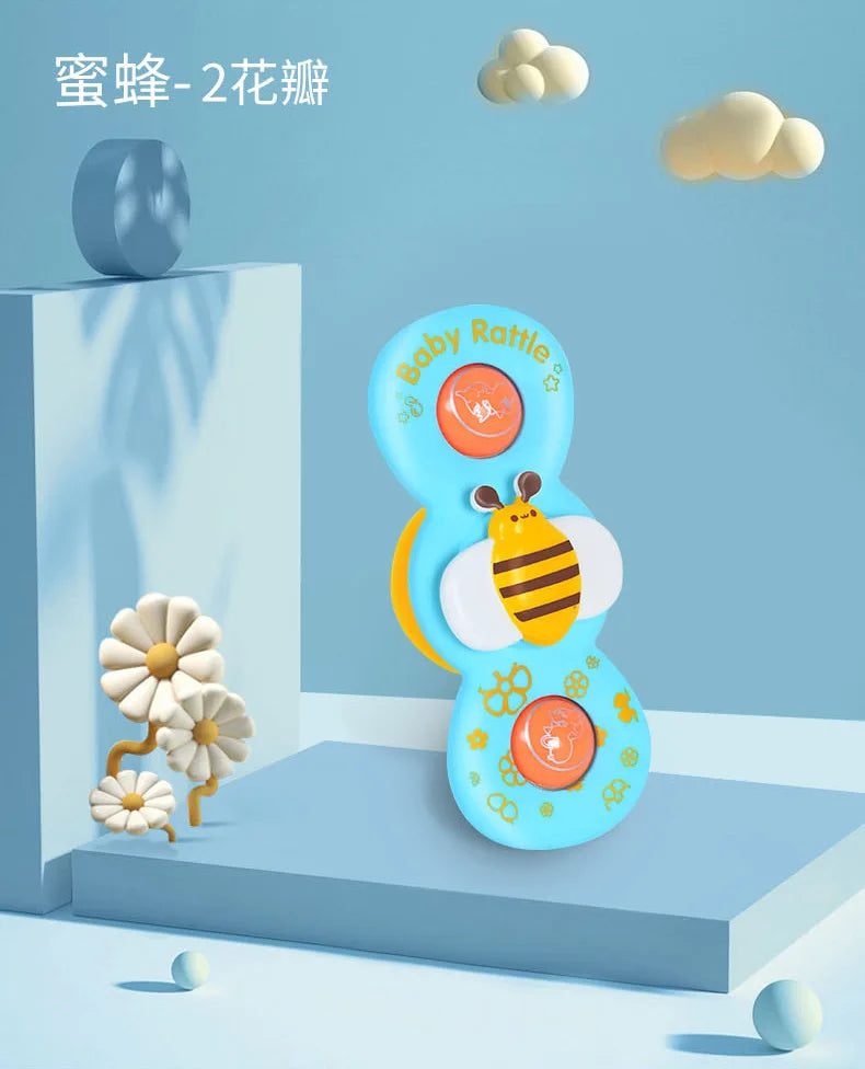 Suction Cup Spinner Toy 3PCS Windmill Cartoon Animal