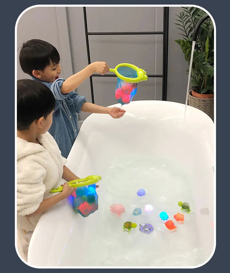 Baby Cute Animals Bath Toy LED Light Up