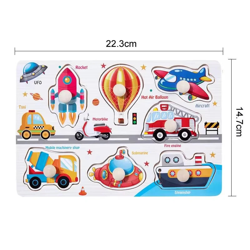 Children Wooden Puzzle Montessori Toys For Baby 1