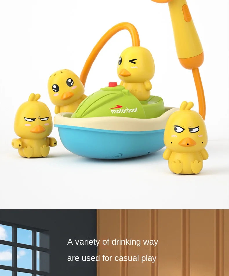 Baby Bath Toys Cute Duck Electric Water Spray