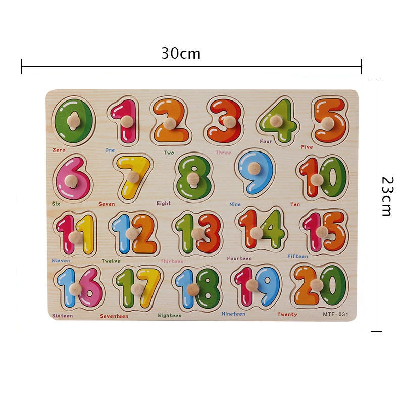 Children Wooden Puzzle Montessori Toys For Baby 1